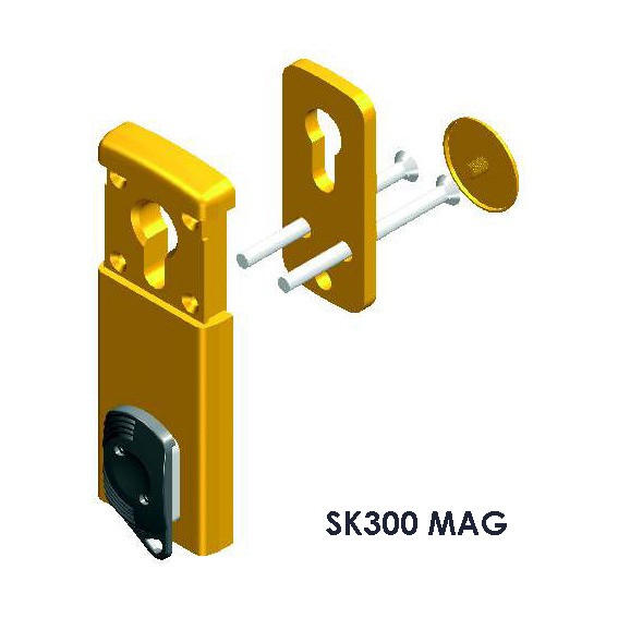 Escudos magnéticos para cerraduras